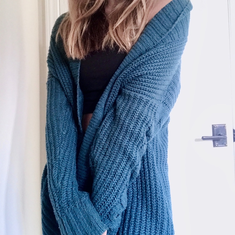 💙 Oversized chunky knit cardigan 💙
